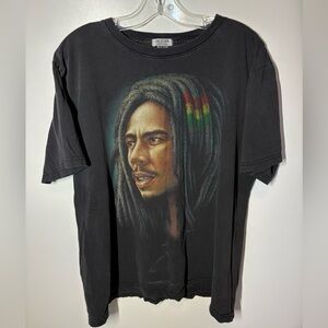 Vintage Bob Marley Double-Sided Graphic Tee